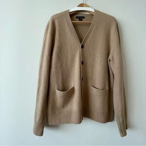 Banana Republic Camel Wool Blend Cardigan Sweater Men’s size L Beige